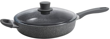 ZWILLING Parma Plus Ceramic 3.9-qt Aluminum Ceramic Nonstick Sauté Pan with Lid & Helper Handle