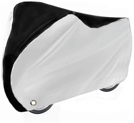 All-Weather Bike Storage Shield - Ultra-Lightweight Design for Balcony/Garage Parking - Windproof & Dustproof Cycle Cover with Storage Pouch - Fits Most Bicycles up to 29 Inch,XL