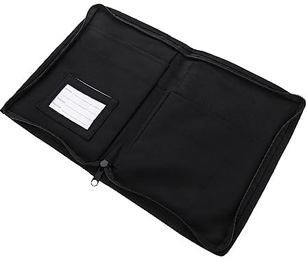 FELTECHELECTR 1Stück Reißverschluss Dokumentordner aus Oxford Werkzeugtasche Wasserdichter Organizer für Auto Büro für Prüfungsunterlagen Unterlagen Vielseitig