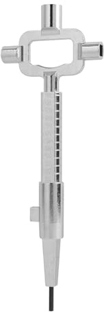 Riybyds Chiave Universale Multifunzione in Lega di Zinco per Serrature, Chiave Passpartout con Scala di Misurazione Cilindri, Resistente e Versatile per Professionisti