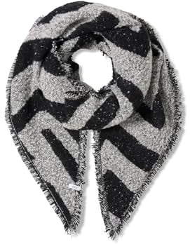 Cecil Bouclé Dreieckstuch Black A