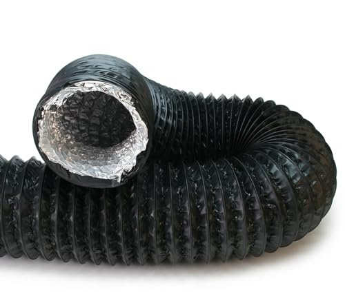 Easy Act Combiconnect Flex-Schlauch Ø 100 mm, Länge 10 m, flexibler mehrschichtiger Lüftungsschlauch mit Kunststoffbeschichtung für Klima- und Lüftungsanlagen