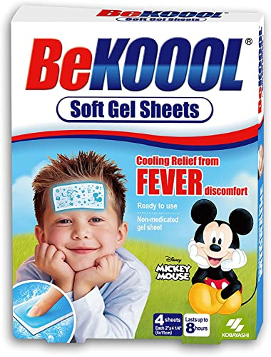 Be Koool Soft Gel Sheets for Kids, 4 Count (Pack of 2)