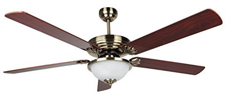 Orbegozo CP 80142 Ventilador de techo con mando a distancia, 5 palas reversibles, 142 cm de diámetro, potencia 70 W, luz, 3 velocidades