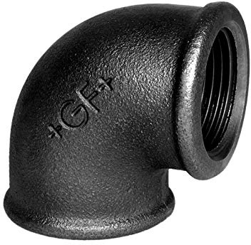 Georg Fischer GF-90 Elbow FXF 90DEG (Black) 1/2 inch Malleable Iron Fittings