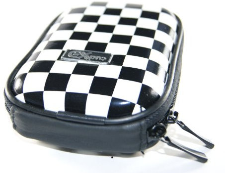 Ex-Pro® Expression Collection - Checkers - Hard Clam Shock proof Digital Camera Case Bag CR5062B for Kodak Easyshare C143, C180, C182, C183, C190, C195, C310, C330, C340, C443, C503, C513, C530, C533, C613, C643, C653, C663, C743, C763, C813, C875, C913, C1013, M320, M340, M341, M380, M380, M420, M530, M531, M550, M575, M580, M590, M753, M753, M763, M763, M853, M853, M863, M863, M873, M883, M893, M893 IS, M1033, M1063, M1063, M1073, M1093, M1093 IS, M1093 IS, MD1063, V530, V530, V550, V550, V570, V603, V603, V705, V803, V1003, V1073, V1073 IS, V1253, V1273, Z885, Z950, Z980, Z1085IS, Z1085 IS, Z1275, Z1285, Z1485IS, Z1485 IS, & More.
