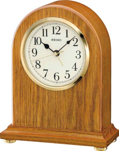 Seiko Tischuhr braun Holz (Eiche) QXE031B