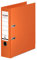 Original Falken Chromocolor Premium-Ordner. Made in Germany. Kunststoffbezug außen und innen 8 cm breit DIN A4 orange Ringordner Aktenordner Briefordner Büroordner Plastikordner Schlitzordner