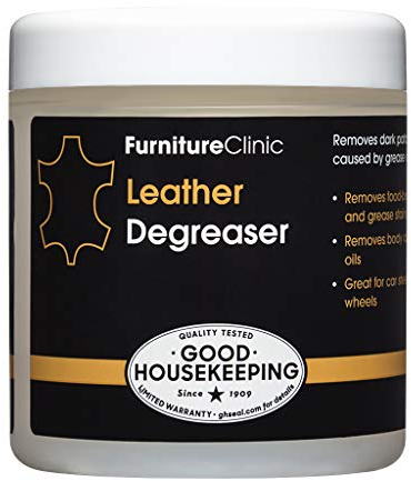 Leather Degreaser 250ml - A Thick Paste Used to Extract Grease & Oil - Including Food Spills - From Leather Furniture, Car Seats, Clothing etc.