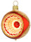 Jingle Bells Lauscha Weihnachtskugel mit Reflex 6cm Klassisch Rot Glas Hängend Weihnachten