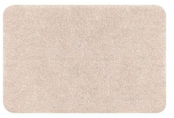Spirella – Badematte – Weiche und Bequeme Acryl-Badezimmermatte – Ideal fürs Badezimmer – rutschfest und saugfähig – Elegantes Design – 60 x 90 cm – Beige