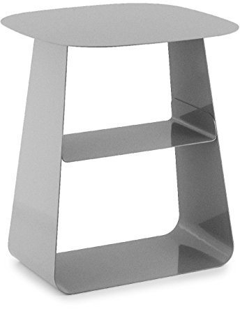 Normann Copenhagen Stay Beistelltisch aus Stahl in der Farbe Grau, Maße: 40cm x 40cm x 45cm, 602219