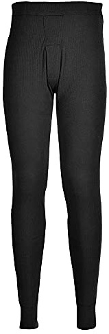 Portwest B121 Thermo-Hose Polyester-Baumwolle Elastischer Bund 10 Taschen | Schwarz, M, Wärmedämmung und Wärmeschutz, Grosszügige Passform, Dehnbar, Bündchen, Maschinenwaschbar, Business