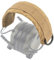 OPSMEN Kopfband Kopfbügel-Abdeckung für modulare Kopfhörer, allgemeine Taktik, Accessoires, Beutel, Tasche, Unisex-Erwachsene, beige