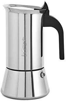 Bialetti 6356 Caffettiera, Acciaio Inossidabile, Grigio