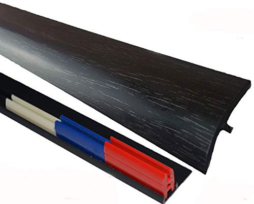 Black Ebony 38mmx90cm Threshold Strip Multi Purpose Multi Floor Adhesive Clip System