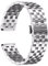 BINLUN Edelstahl Uhrenarmband Poliert Metall Uhrenarmbänder 18mm 19mm 20mm 21mm 22mm 24mm Smartwatch Ersatzarmband für Herren Damen Metallarmband mit Geraden und Gebogenen Ende (Silber, 24mm)