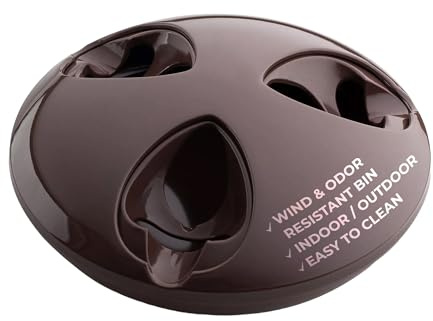 Cigar Oasis Ashtray with Lid - Durable Indoor & Outdoor Use for Patios, Boats, or Home - Essential Smoke Accessories - Wind & Odor Resistant Ashtray (Coffee Brown)