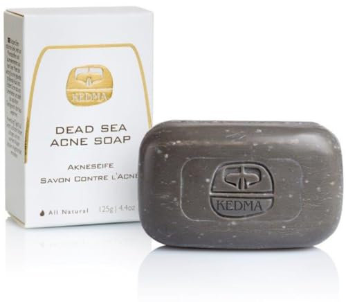 Kedma - Anti-Akne-Seife mit Mineralien aus dem Toten Meer - Reinigend und Feuchtigkeitsspendend - Für Problemhaut - 125g