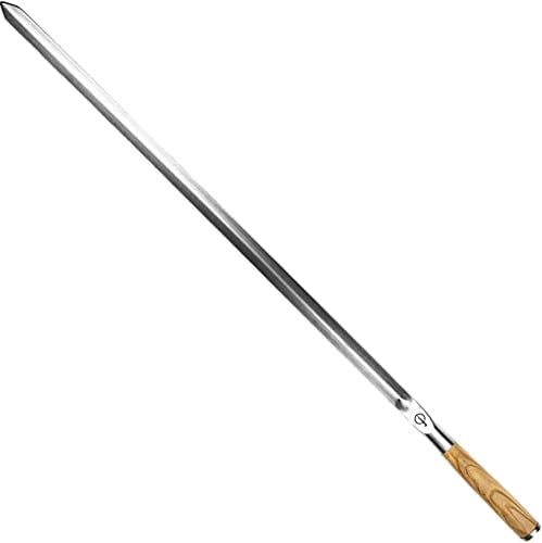 Forged Churrasco - Spiedini da barbecue, 50 cm, manico in legno d'ulivo, in acciaio INOX
