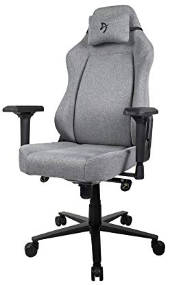 AROZZI Gaming Silla Primo Woven Fabric - Grey - Black Logo
