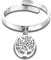 PengJin Pendentif arbre de vie pour femme - Bague réglable en argent - Cadeau d'anniversaire, de demande en mariage - Cadeau pour fille et femme, Cristal