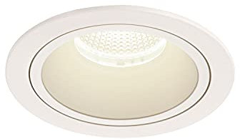 SLV Deckeneinbauleuchte NUMINOS® DL L / LED Spot, Fluter, Deckenstrahler, Deckenleuchte, Einbau-Leuchte, Innen-Beleuchtung / IP20/IP44 4000K 25.41W 2450lm weiß 55Grad