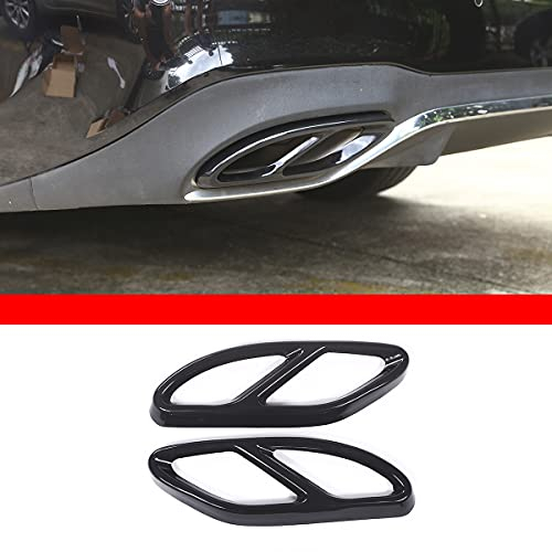 Auspuffausgänge für Mercedes Benz W213 W205 Coupe W246 W216 GLC GLE GLS CLA 304 Edelstahl, 2 Stück