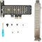 Fdit Adaptateur M.2 PCIe, Carte D'extension M.2 NVMe SSD vers PCIe 4.0 X1 Jusqu'à 32 Gbit/s Prise en Charge SSD de Taille 2230/2242/2260/2280 pour Windows/Mac/Linux(ph41x1 Pleine Hauteur)
