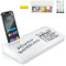 Whiteboard für den Schreibtisch – Whiteboard aus Glas – Schreibtisch Computer Buddy – Home Office & Studium Essentials – Desktop-Pad mit Handy- und Tablet-Steckplatz, Ablagefach – inklusive 4 Markern,