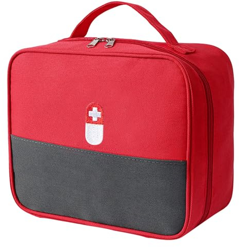 Leonshco Grosse Kapazität Medikamententasche Reiseapotheke Tasche, Wasserdichtes Erste Hilfe Tasche, Notfallversorgung Medizintasche, Medikamenten Aufbewahrung für Schule/Reisen/Camping/Zuhause (B)