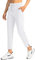 Soothfeel Damen-Golfhose mit 4 Taschen, 7/8 Stretch, hohe Taille, Sweathose, Reisen, athletische Arbeitshose für Damen, Weiss/opulenter Garten, M
