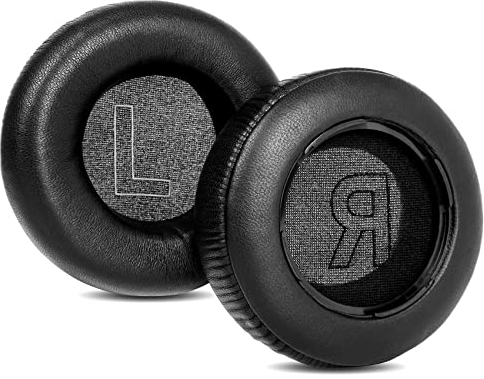 TaiZiChangQin H9 Ersatz-Ohrpolster aus Memory-Schaum, kompatibel mit Bang & Olufsen B&O H9 3. Generation Kopfhörern (schwarze Schaffellleder-Ohrpolster)