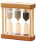 Minuterie de sable en bois 3 en 1 chlass chlass mini horloge de sablier pour le brossage de dents style de cuisson 2