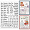 GLOBLELAND Kalender Hinweis Klare Stempel für DIY Scrapbooking Dekor Datum Wochentag Monat Wetter Text Transparente Silikonstempel zum Erstellen von Karten Fotoalbum Dekor 148x21x3mm