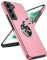 LeYi Coque pour Samsung Galaxy S22(Pas S22+/S22 Ultra) avec Anneau Telephone, Antichoc Housse de Protection, Militaire Renforcée PC et Souple TPU Silicone Etui pour Samsung Galaxy S22 - Rose