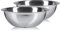 Pullmer Küchenschüssel 2er Set aus Edelstahl, ideal als Müslischale, Salatschüssel, Rührschüssel, Servierschüssel, Schüssel rund, lebensmittelecht und spülmaschinengeeignet (Ø 26 cm)