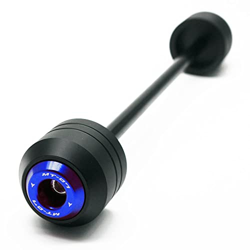 Vorderer oder hinterer Radachs-Gabel-Slider-Crash-Protektor für YAMAHA MT-07 2014-2023 MT07 Motorrad-Fallschutz-Schutzpolster (Vorderseite Blau)