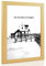 Cadre photo doré avec verre antireflet - Dimensions de l'image : 80 x 100 cm - Largeur de la barre : 30 mm