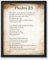 Poster Master Psalm 23 Poster – Bibeldruck – Bibelvers Kunst – Schriftkunst – motivierendes Zitat Kunst – religiöses Geschenk für Männer und Frauen – christliche Dekoration für Schlafzimmer, Büro – 28