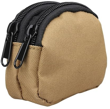ACEXIER Taktische Molle-Beutel, Hüfttasche, EDC, Mini-Geldbörse, Schlüssel, Geldbörse, Jagd, Camping, Wandern, Outdoor-Aufbewahrungstasche (Tan)