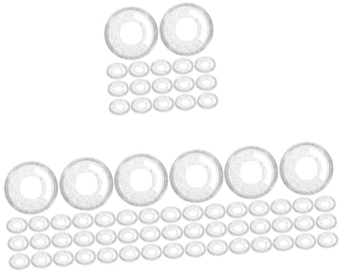 EXCEART 200 Stk Loseblattschnalle Notizblock Bücherregale Büroklammern Notizblöcke Werkzeug Notizbücher Das Notebook Planer Liefern Notebook-discs Plastik Loses Blatt Weiß Notizbuch