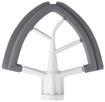 MiJob Accessoire de Batteur à Bord Flexible, Bols de Batteur sur Socle à tête inclinable, Compatible avec Les Bols de 4,5 à 5 litres, Batteur avec Bords en Silicone, Compatible avec Kitchenaid