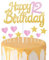 Gold Pink 12th Birthday Cake Topper, Girls 12th Birthday Decorations, Glitter Heart Stars Cake Toppers, Personalised Happy Birthday Cake Cupcake Toppers for Women Girls Baby Birthday Party Supplies
