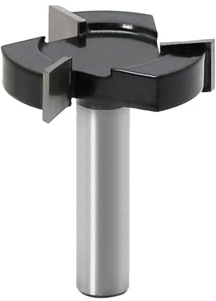 CNC Spoilboard Surfacing Router Bits -1/2 inch Shank - 3 Flutes - Slab Flattening Router Bit Planing Bit Wood Milling Cutter Planer Woodworking Tool(Carbide)