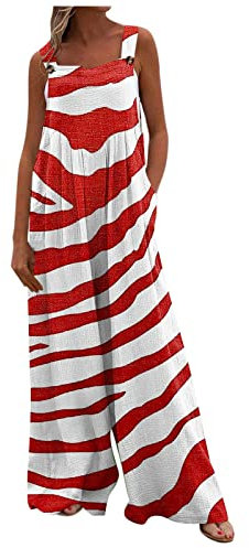 RMBLYfeiye Culottes Hosen Damen Jumpsuit Elegant Sommer Latzhose Kurz Gartenschürze