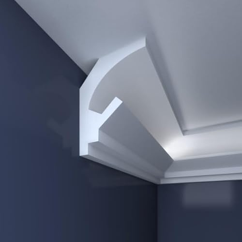 thermodecor Set of 3 profilé décoratif en polystyrène LED XPS -BL10