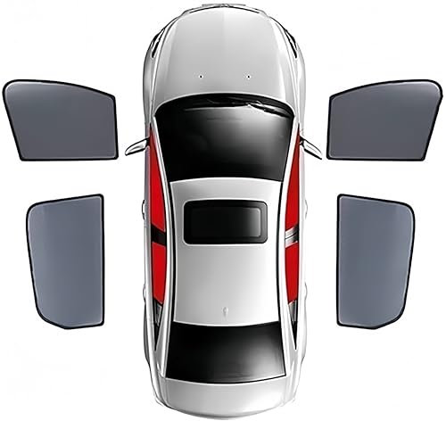 Car Side Window Sunshades for Tesla Model 3, Sunshade Visor Front Rear Side Window Magnetic UV Protection Breathable Blackout Privacy Accessories,4Pcs Doors Window
