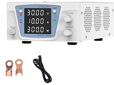 Fuente de alimentación de CC de Laboratorio Fuente de alimentación estabilizada Fuente de Banco regulada Digital Variable Ajustable 60V 10A 30V 20A(KPS3010N 30V 10A)