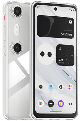 Effcotuo Handyhülle für Xreal Beam Pro Hülle, Ultra Thin Cover Stoßfest Case Handyhülle Schutzhülle Shock Absorption passt Kompatibel mit Xreal Beam Pro Hülle - Transparent
